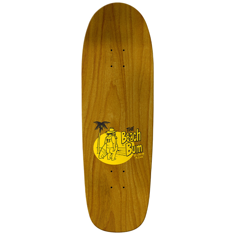 Anti Hero Team Shaped Eagle - Beach Bum Skateboard Deck Yellow 9.55