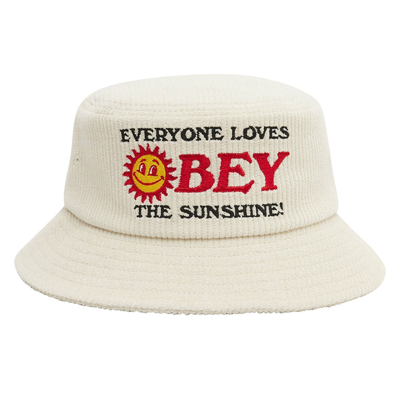 Obey Sunshine Bucket Hat Off White