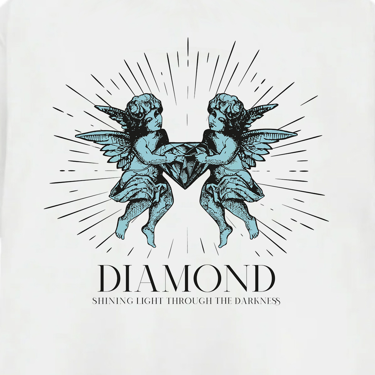 Diamond Shine Bright Angels T-Shirt White