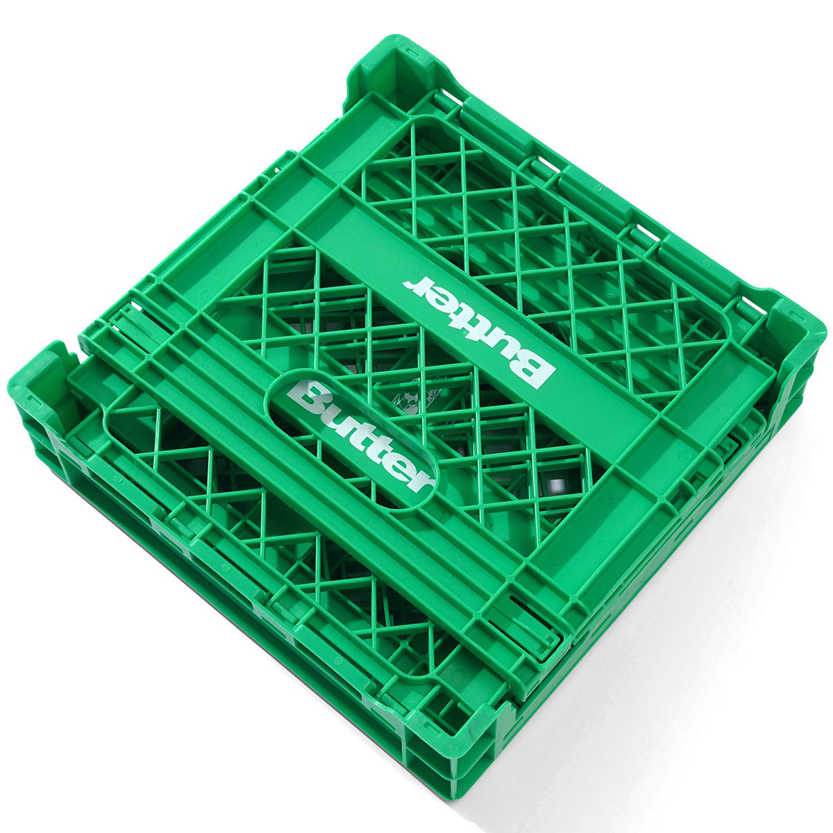 Butter Goods Collapsable Record Crate Green