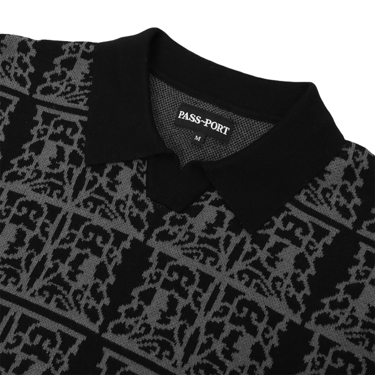 Pass-Port Fretworks Knit Polo Black