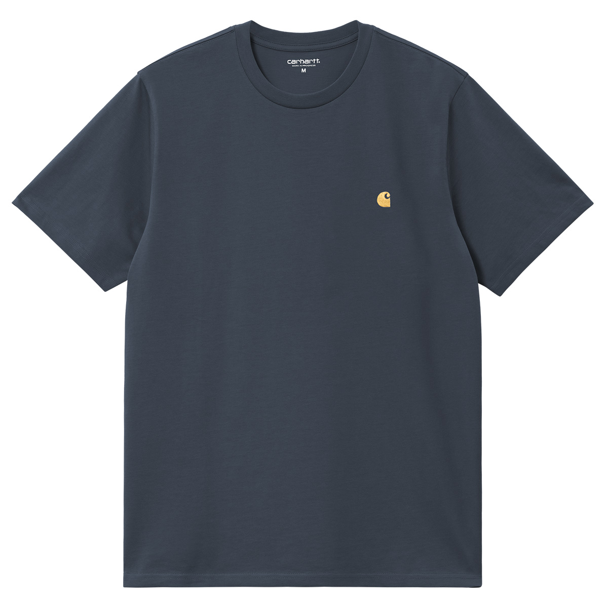 Carhartt WIP Chase T-Shirt Dusky Blue/Gold