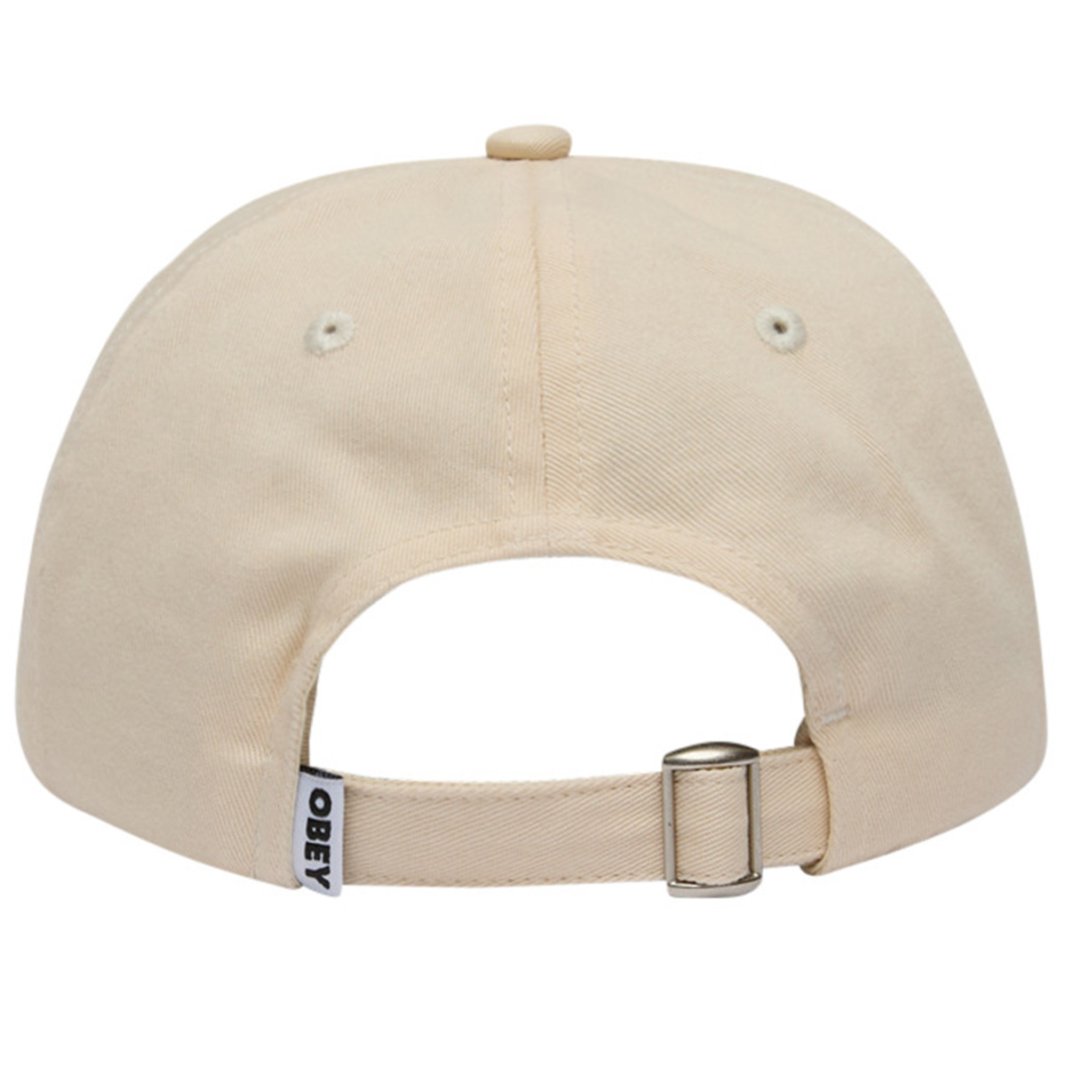 Obey 2 Tone Bold 6 Panel Strapback Unbleached