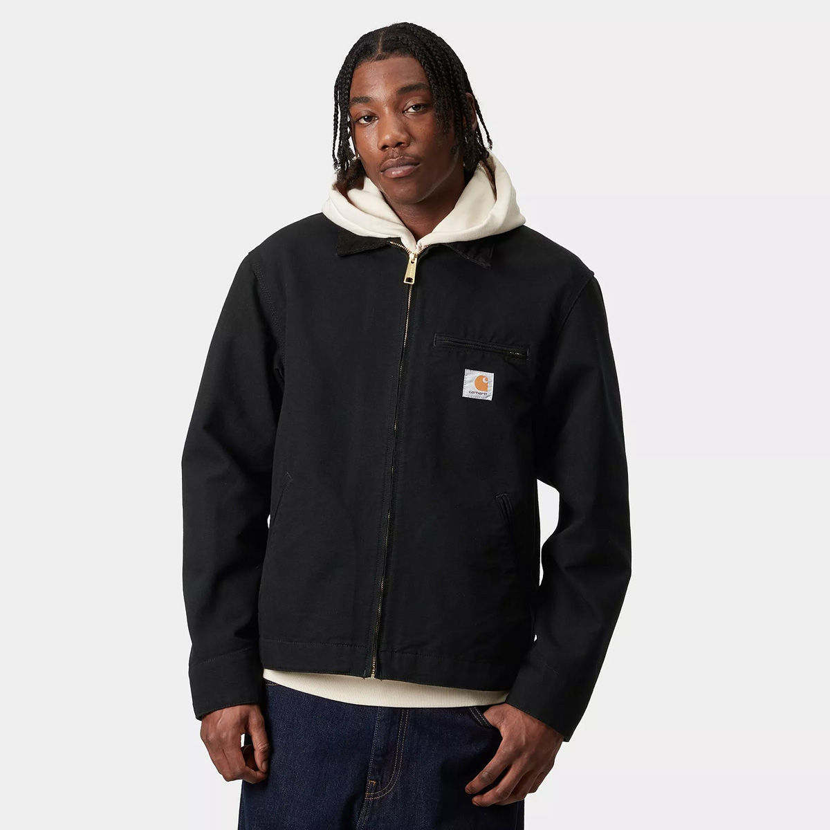 Carhartt WIP Detroit Jacket Black/Black Rinsed