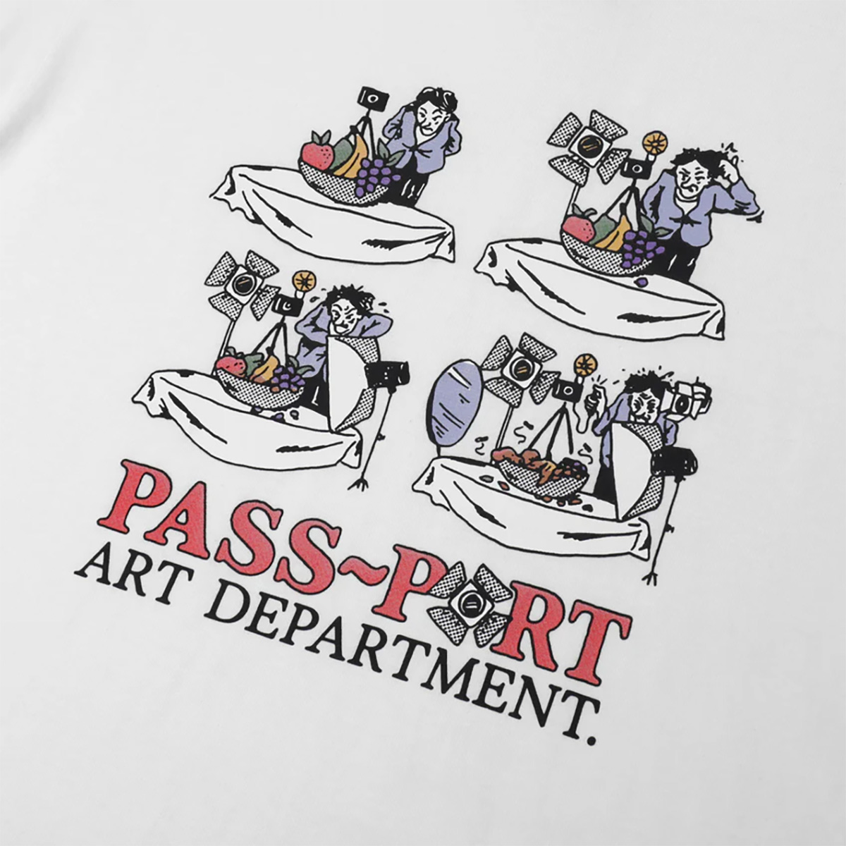 Pass-Port Art Dept. T-shirt White