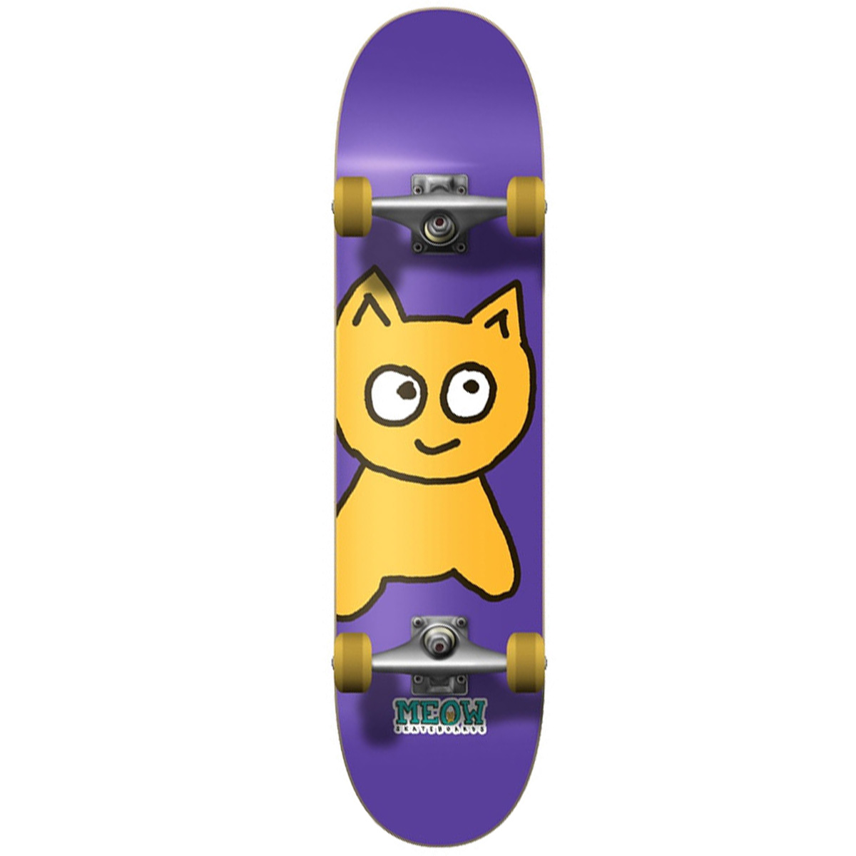 Meow Big Cat Complete Skateboard Purple 7.0