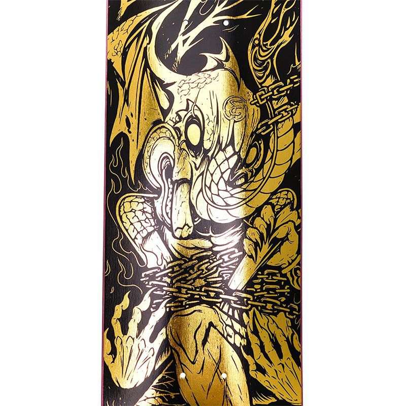 Preduce X Montemith Absar Lebeh Steep Concave Skateboard Deck Gold Foil 