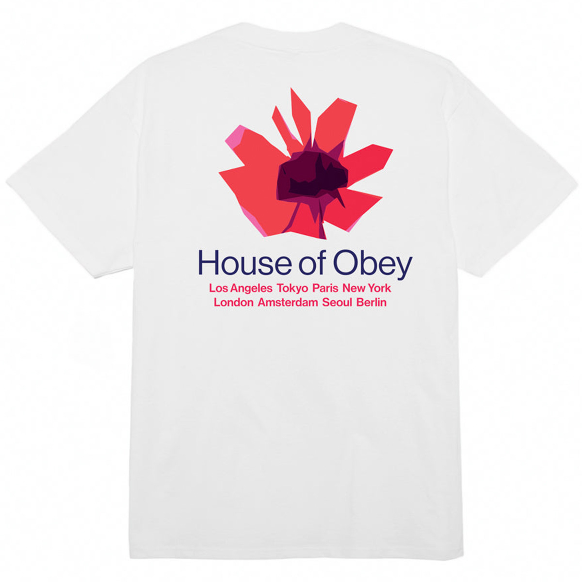 Obey House Of Obey Floral T-Shirt White | XL | 1132790_XL